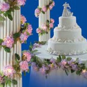 Декорация "Светещ венец хортензия"